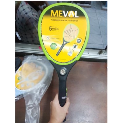 Meval Raket Nyamuk + LED Battery Rechargeable (Colok)