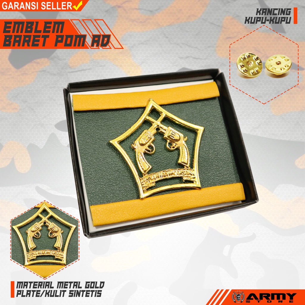 Emblem baret POM AD/PM AD/Polisi Militer