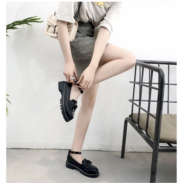 [ ORIGINAL IMPORT ] Sepatu Docmart Wanita Hitam Sepatu Oxford Wanita Import Premium Quality SI 144