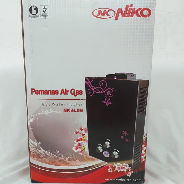 Water Heater Gas Niko NK 6LDN/Pemanas Air Gas pAS mantap