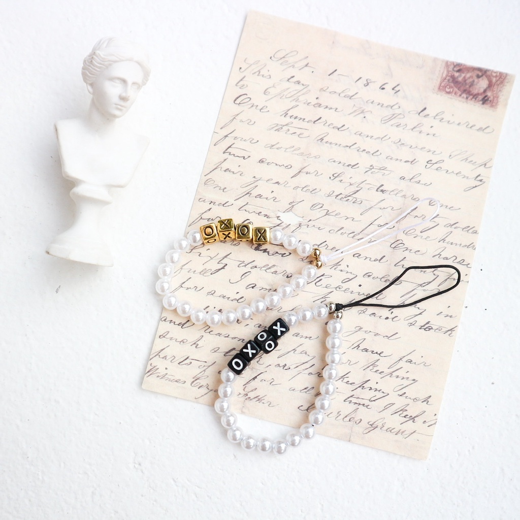 Beaded Phone Charm | Gantungan Hp Custom nama (TULIS DI NOTE)