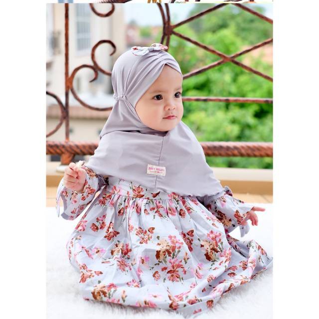 Gamis Bayi MY SILVER FAIRY LILY HIJAB By Baby Malika