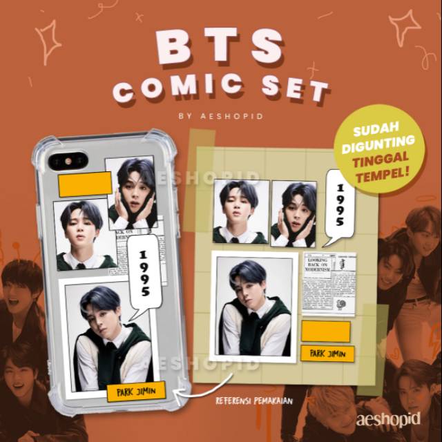 Sticker Case Bts Comic Aesthetic Mots 7 Version 4 Tumblr Custom Kpop Stiker Hp Bangtan Lucu Estetik Shopee Indonesia