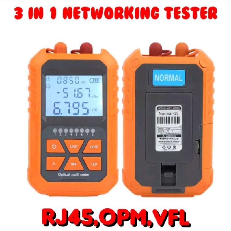 Opm Tester Vfl Mini 3 in 1 fiber optic rj45 network tester