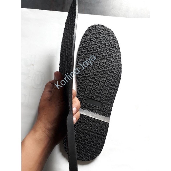 Sole karet - Alas bawah sepatu,sendal Warna hitam Bahan bagus gak licin