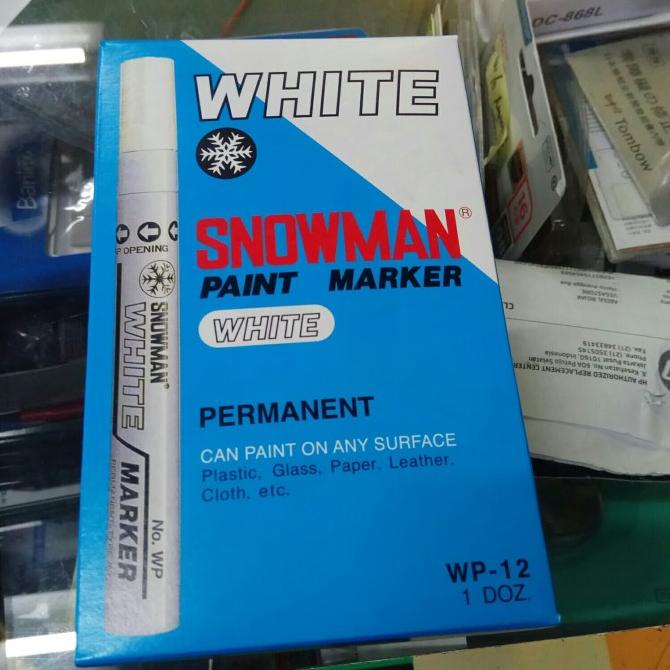 

Spidol Snowman Paint Marker (Putih/Kuning/Hijau/Hitam/Pink)(per Lusin)