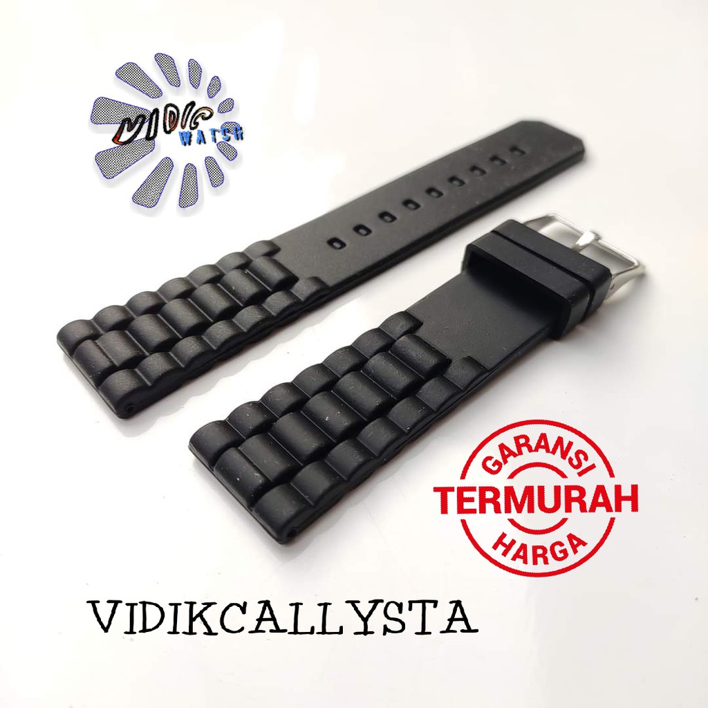 22mm Strap For Watch Universal Kualitas Bagus Hitam 22 MM