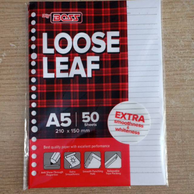 

Isi Binder / Loose Leaf A5 50 lembar