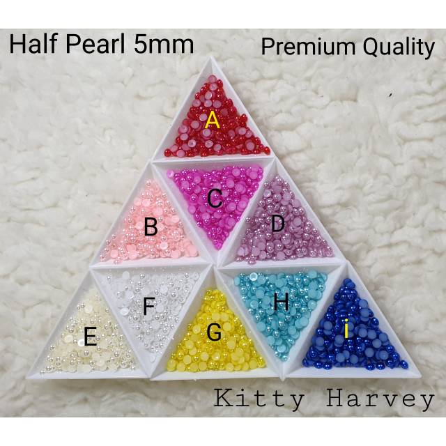 Half Pearl 5mm (Premium Quality) isi 500