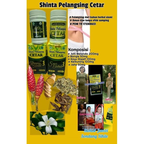 JMP Shinta Cetar DOUBLE Pelangsing herbal no efek samping