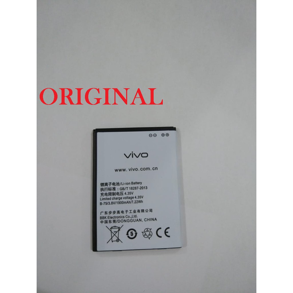 Baterai Batere battery Vivo Y13 / Y15 / Y21 / Y23 / B-75 Original