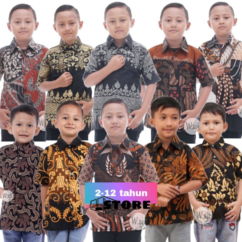 Baju Batik Anak Laki laki  Lengan Pendek usia 2-12 tahun bisa cod BATIK ANAK PEKALONGAN MURAH , BATIK ANAK COWOK, HEM BATIK ANAK COWOK, BATIK ANAK PRIA LENGAN PENDEK, BATIK ANAK LENGAN PENDEK