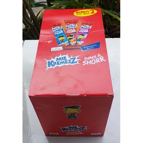 

Snack Mie kremeezz shake and shor 1 box