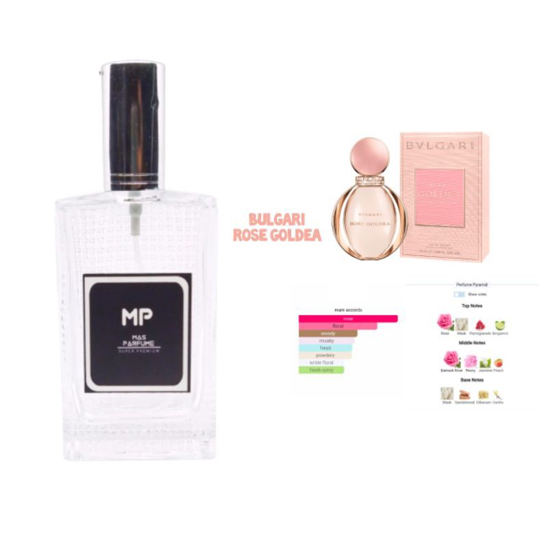 PARFUM WANITA BVLGARI ROSE GOLDEA 99% SETARA ORIGINAL