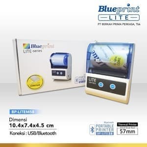 Printer Bluetooth Portable Blueprint BP LITE 58 Print Thermal Struk Nota Kasir Lite58