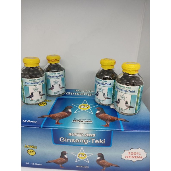 Jamu Giring Ginseng Teki - 100% Herbal, Jamu Merpati - Jamu Giring Murah - Jamu Keket - Extra Stamin