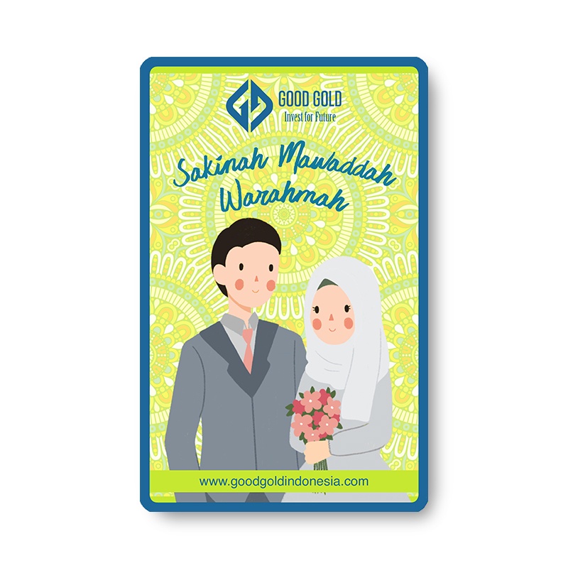 Emas Batangan/ Logam Mulia Good Gold 0,1/0,25/0,5 gr Wedding Series-4