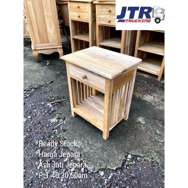 MEJA DISPENSER KAYU JATI 1 LACI / NAKAS JATI / MEJA NAKAS / MEJA GALON / MEJA SUDUT / MEJA KECIL / M