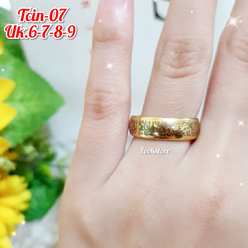 CINCIN TITANIUM PRIA WANITA/CINCIN NIKAH CINCIN PASANGAN ANTI KARAT TERMURAH