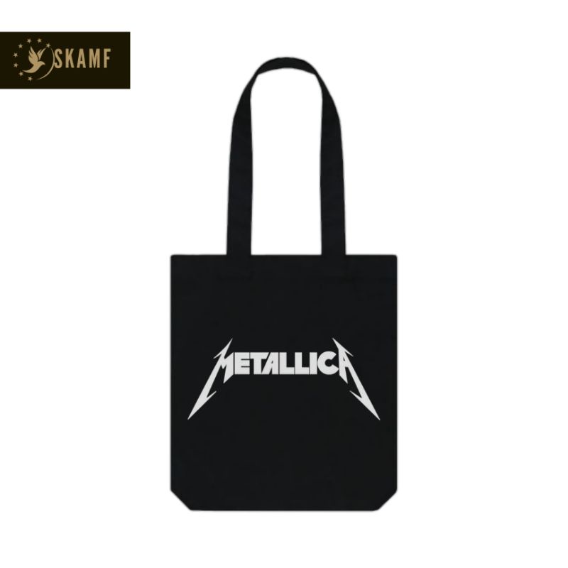 TOTE BAG METALLICA / TOTEBAG RESLETING HITAM / TOTEBAG BAND METAL / TAS JINJING / TOTEBAG CANVAS / T