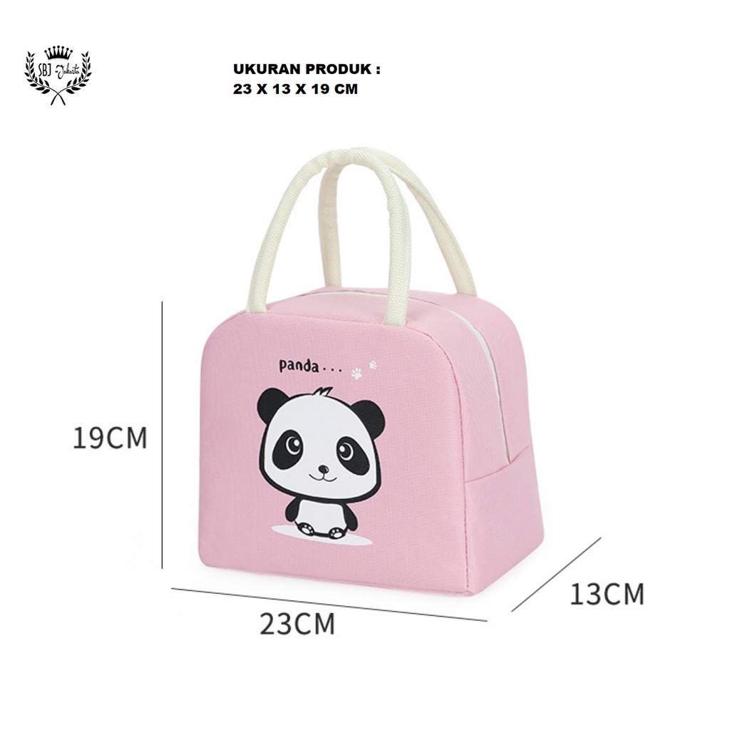 TAS BEKAL INSULATED LUNCH BAG RANTANG TAHAN PANAS DINGIN FUNNY ANIMAL