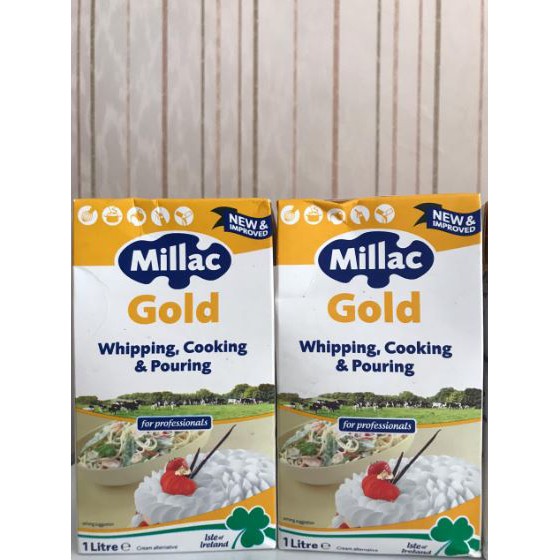 Whipping Cream Gold MILLAC 1Liter ED Mei 2024