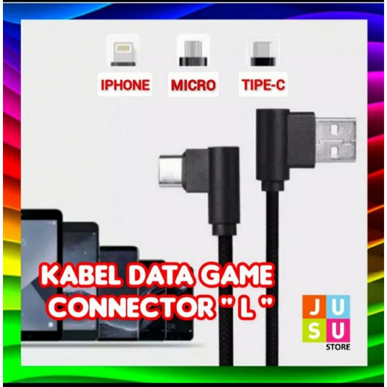 Kabel Data Gaming L Micro USB (Kabel Charger)