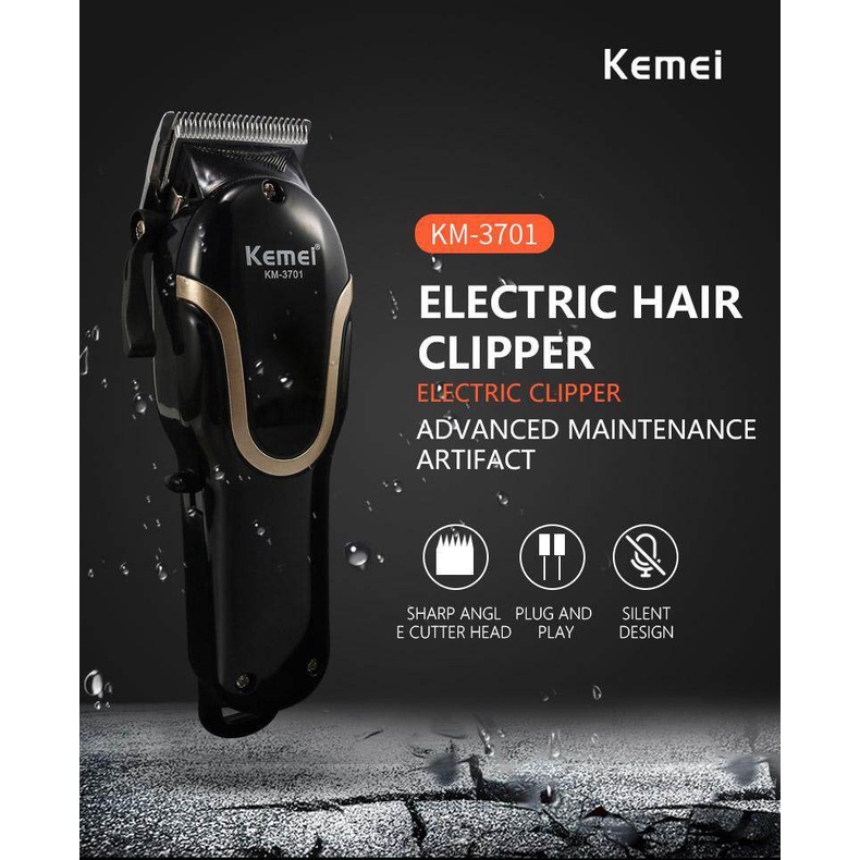 Alat Cukur Kemei 3701/ KM-3701 Cordless Clipper Charger Original