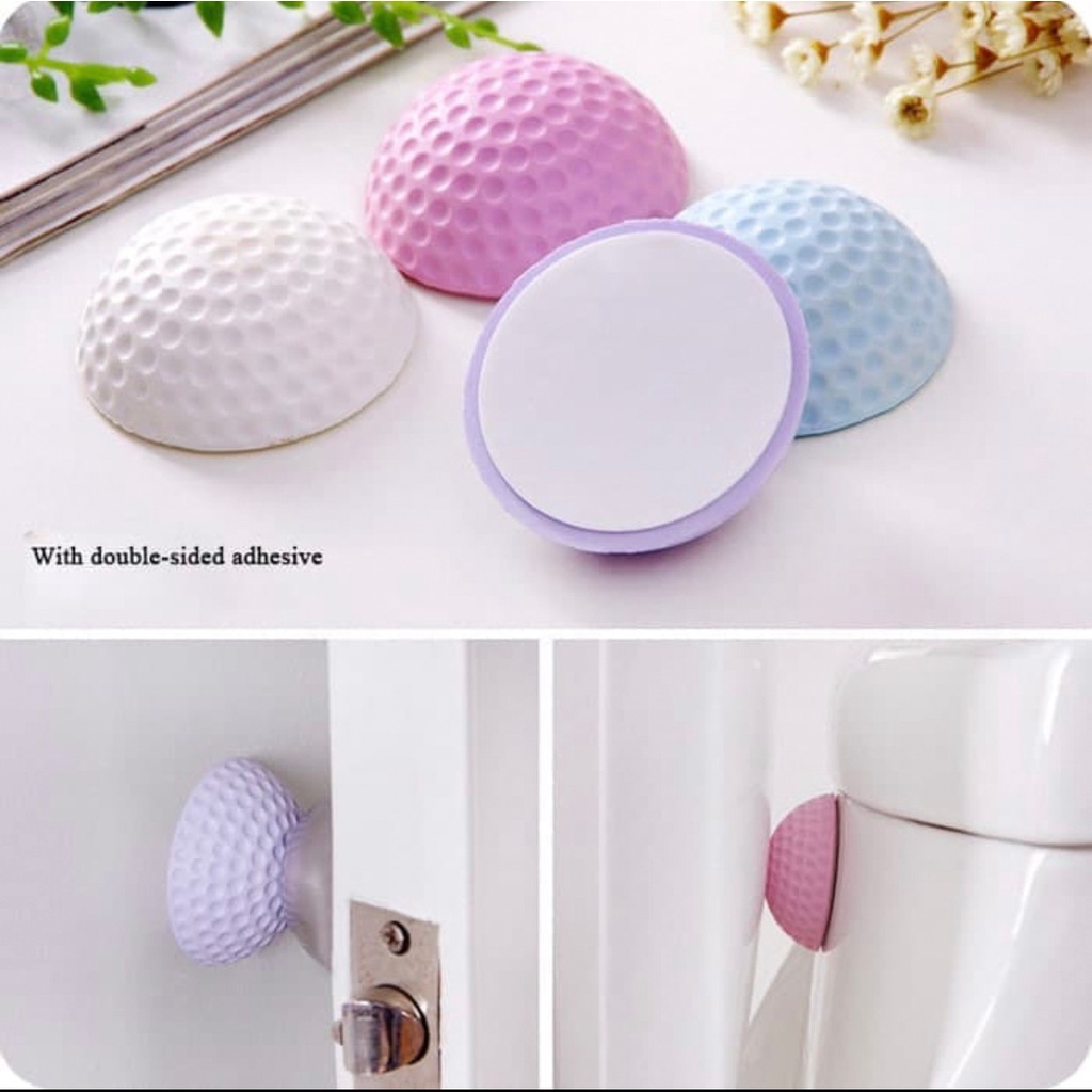 Door Stopper Door stop Karet TEMPEL -Penahan Benturan doorstop Pengaman Dinding Tembok  Karet Pelindung Pintu stopper serbaguna multifungsi