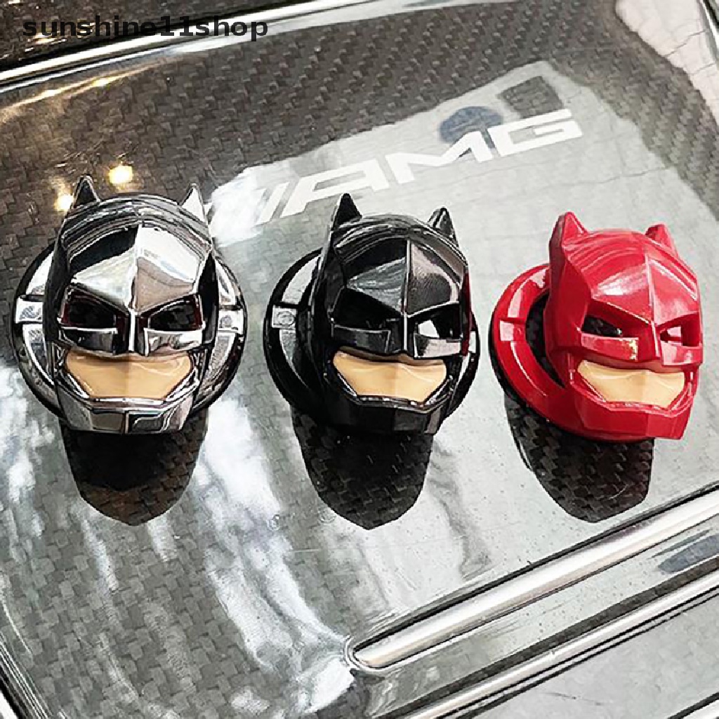 Sho - Stiker Cover Tombol Start / Stop Kontak Model Batman Untuk Interior Mobil