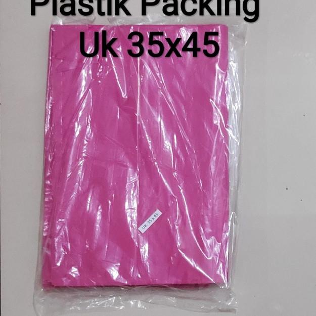 

✻ kantong packing online 35x45 (100pcs), plastik Packing, plastik paket - Pink ➵