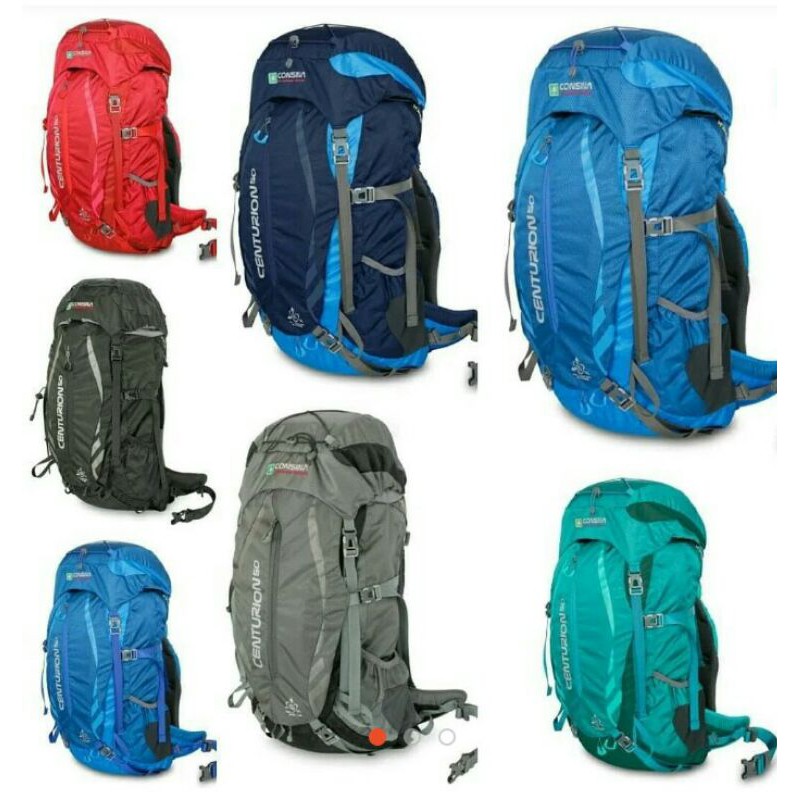 Carrier Consina Centurion 50L upto 60L Hanya warna Hitam