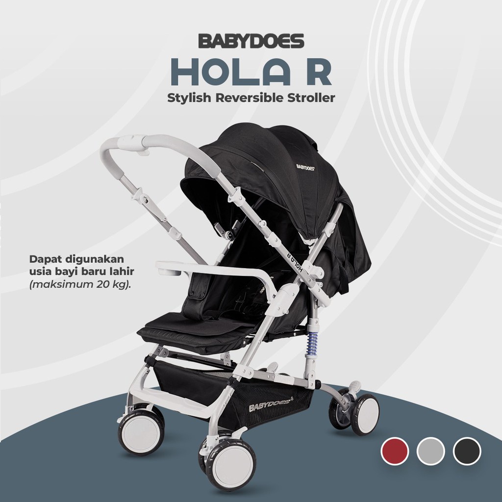 Makassar - Stroller Bayi Babydoes OLLA R / New Hola R 319 SN / Olla R+ Plus Kereta Dorong Bayi Hadap Ibu Stylish Reversible