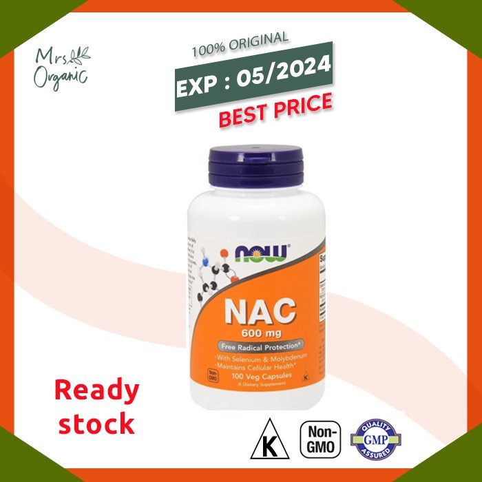 Jual NOW NAC 600 MG 100 Capsules - Obat Penghilang Dahak Batuk ...