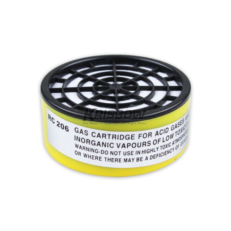 Filter catridge refill Krisbow RC206 Gas Acid inorganic KW10000017 Refil masker RC 206
