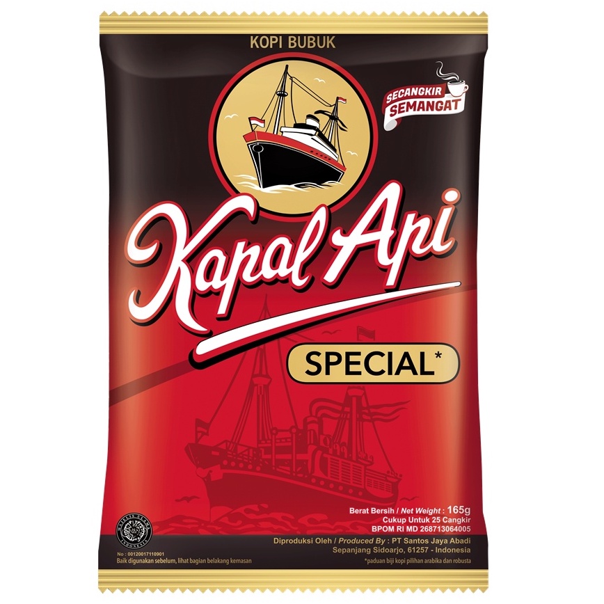 Kopi Kapal Api Special Merah 165 gr / kopi hitam cap kapal api