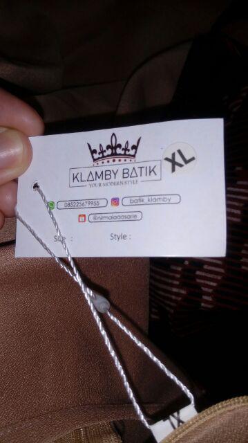 Batik Wanita Kekinian Fatima Dianara Tunik Batik Kombinasi