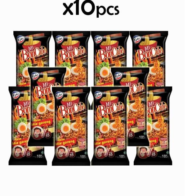 

☚ BonCabe Mi Instant Goreng Lv15 [105 gr x 10 Pcs] ☟