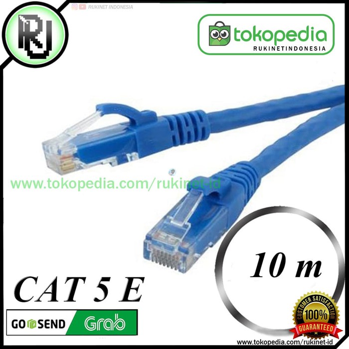 KABEL LAN 10 METER CAT 5   KABEL UTP RJ45