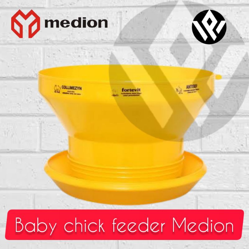 DOC Feeder Medion tanpa tutup Baby chick feeder Medion tempat makan anak ayam