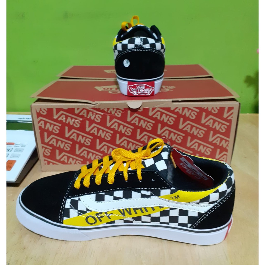 SEPATU VANS_ AUTHENTIC FULL BLACK HITAM POLOS WHITE PUTIH OLDSKOOL ERA SK8 PREMIUM OFF WHITE PETIRDT