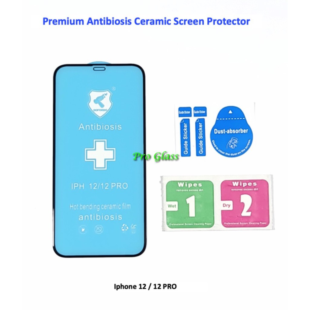 Iphone 12 / 12 MINI / 12 PRO / 12 PRO MAX Antibiosis Ceramic AntiShock Screen Protector