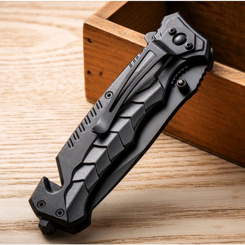 Pisau Lipat Boker Knifezer Outdoor Survival CS GO Pointed Head Stainless Stell