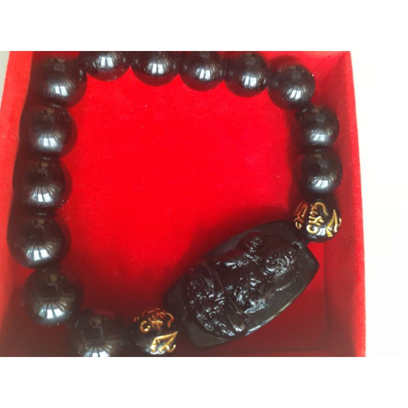 Gelang Kwan Im Dewi Guan Yin Black Jade Hitam For Family & Kesembuhan