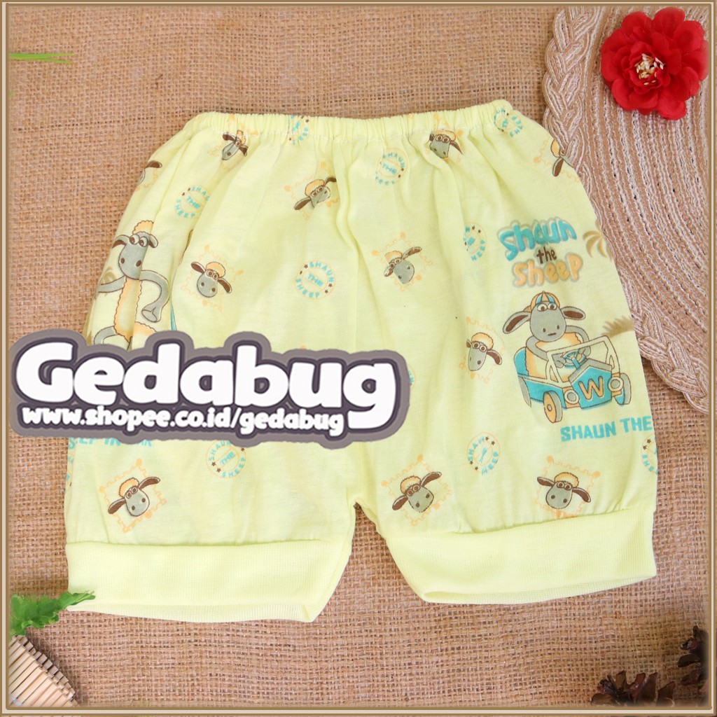 3 Pcs - Celana Baby &amp; Anak Daniel Warna Pendek / Celana Anak Motif Print Jumbo | Gedabug