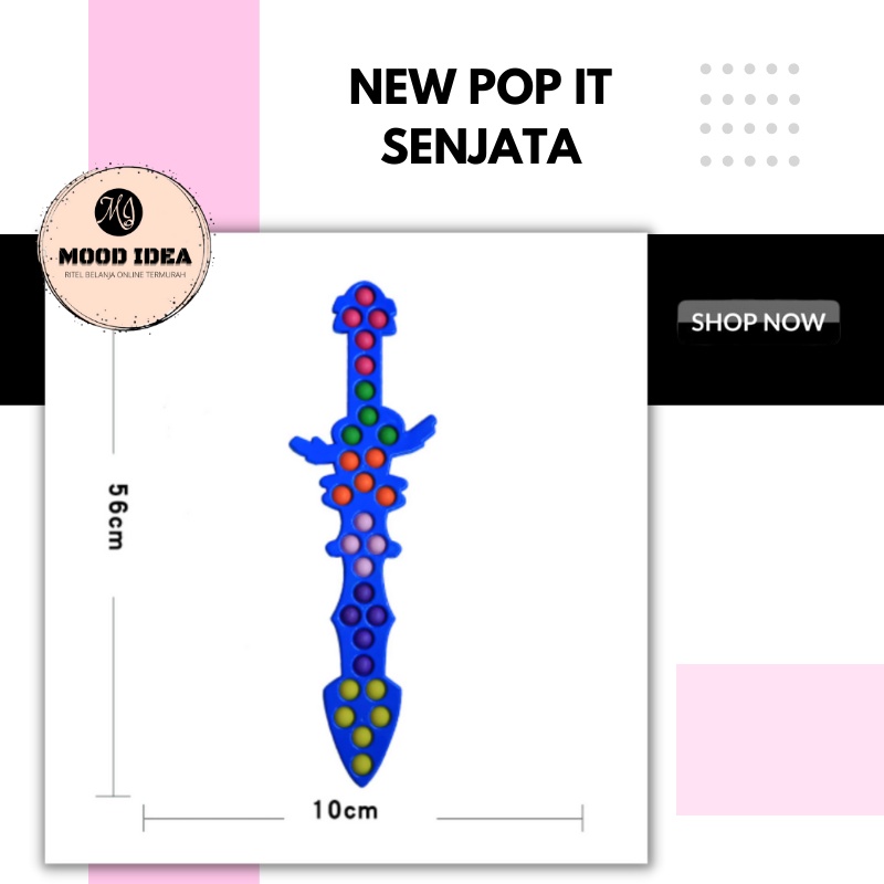 (MI) Mainan Pop It Simple Dimple Pedang Kapak Mainan Anak Senjata Terbaru-4