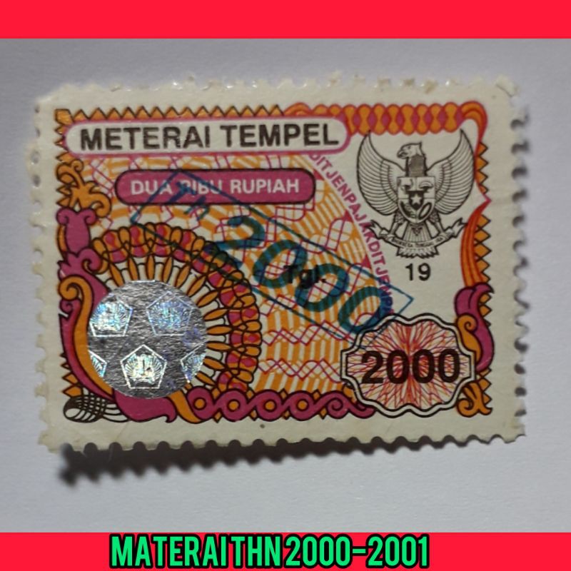 

MATERAI TAHUN 2000-2001