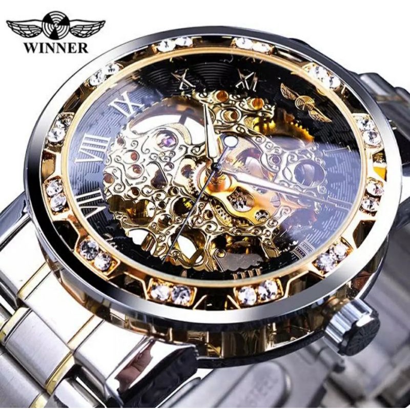 WINNER diamond  jam tangan mekanik automatis