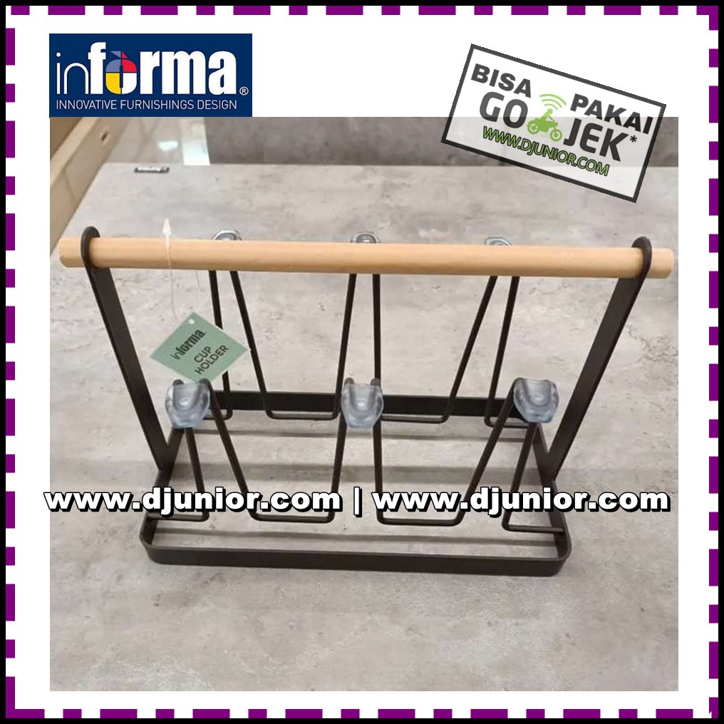 INFORMA - LILO TEMPAT GELAS / CUP HOLDER / RAK CANGKIR