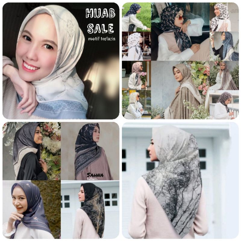 HIJAB SEGI EMPAT VOAL PREMIUM MOTIF BEST SELLER